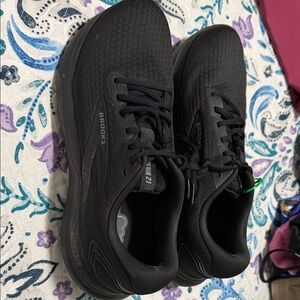 Brooks Jet Black Athletic Shoes